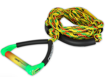 O’Brien 9" Team Surf Rope – lina do wakesurfingu z regulacją długości (Rasta)