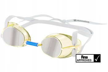 Okulary pływackie dla dorosłych MALMSTEN szwedki Jewel Citrine ŻÓŁTE