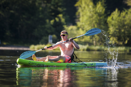 Wiosło Spinera Performance Kayak Paddle teal turkusowe