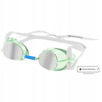 Okulary pływackie MALMSTEN szwedki Jewel Tourmaline ZIELONE oryginalne