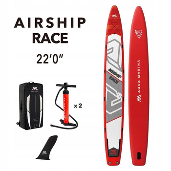 Deska SUP Aqua Marina Airship Race 22'0" - do wieloosobowego ścigania